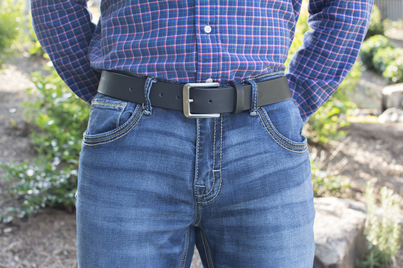 Ultimate Titanium Leather Belt Set by Nickel Smart®