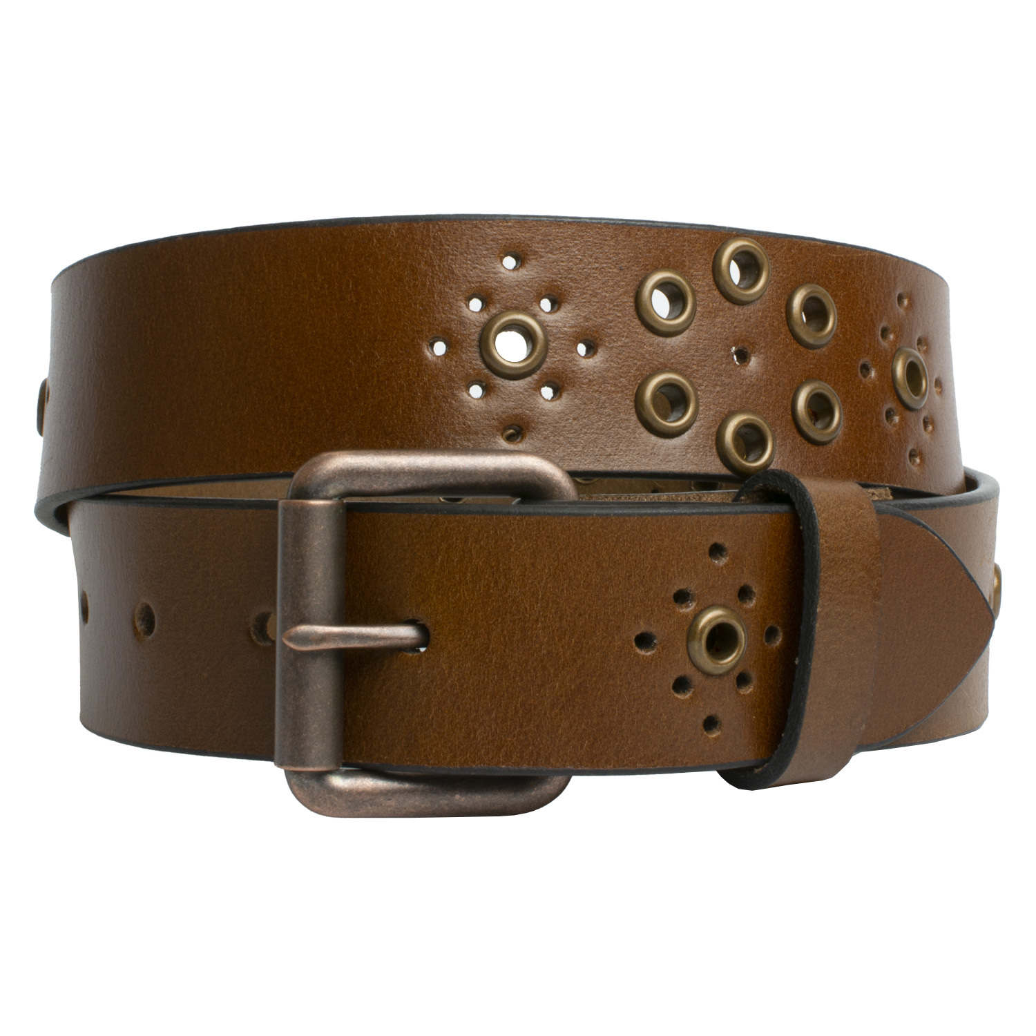 Roan Mountain Leather Belt - Nickel Smart - Brown Genuine Full