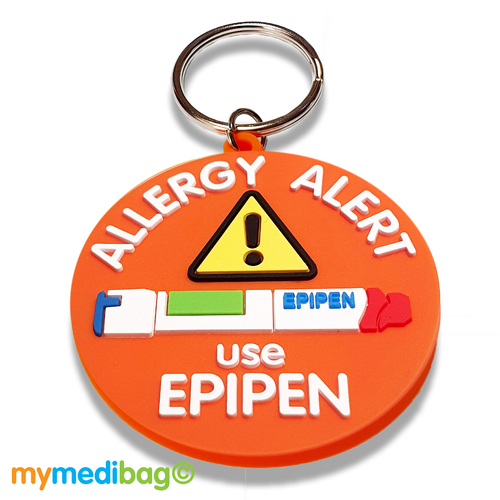 Epipen Yellow Triangle - 3D Keyring Tag